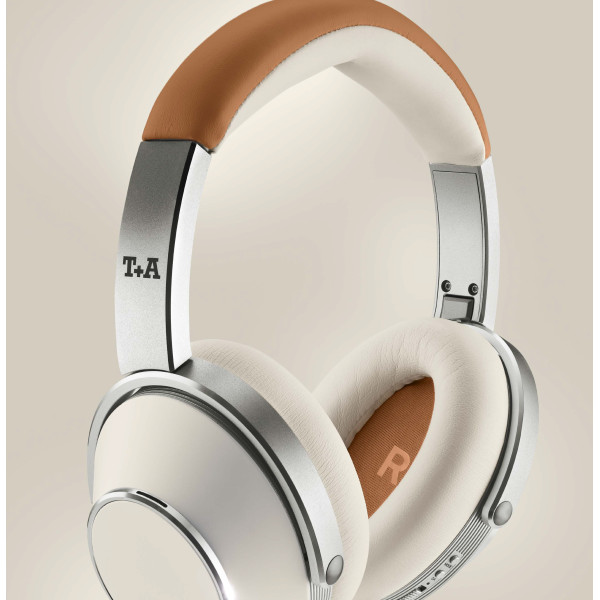 Solitaire T Headphones by T+A – White and Cognac Edition