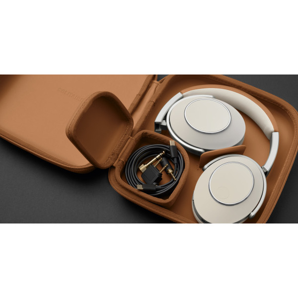 Solitaire T Headphones by T+A – White and Cognac Edition